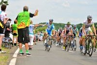 Verpflegungspunkt beim Straßenrennen Elite Männer, Rad-DM 2012
