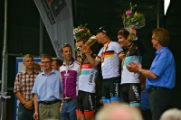 Siegerehrung Männer Elite, Einer Straßenrennen Rad-DM 2012
