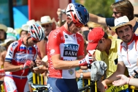 Fahrer beim Start der 21. Vuelta Etappe 2013