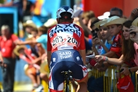Fahrer beim Start der 21. Vuelta Etappe 2013