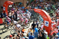 Start der letzten Etappe der Vuelta 2013