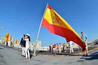 Flugzeugträger Juan Carlos I. in Cádiz, La Vuelta 2014
