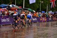 Radsport bei Regen: Straßenrennen der Frauen bei Olympia 2012