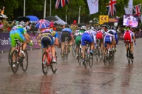 Radsport bei Regen: Straßenrennen der Frauen bei Olympia 2012