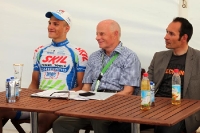Pressekonferenz ProRace berlin 2011 mit Sportdirektor Erik Zabel und Sieger Marcel Kittel