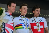 Tony Martin, Bradley Wiggins und Fabian Cancellara