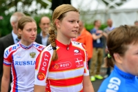 Siegerehrung Straßenrennen Juniorinnen WM 2013
