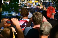 Radsportfans an einer EZF-Strecke der Tour de France 2012