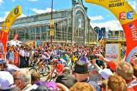 Start der 8. Etappe Belfort / Porrentruy, 99. Tour de France 2012
