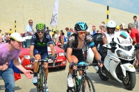 Richie Porte und Alejandro Valverde am Mont Ventoux