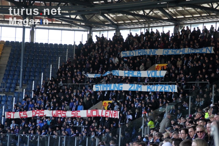 Spruchbänder der Fans / Ultras des FC Hansa Rostock