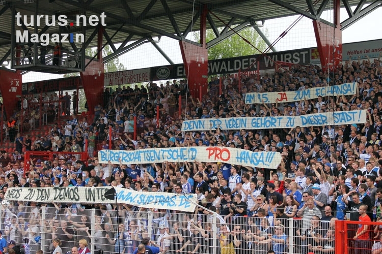 Ultras & Fans des FC Hansa Rostock fordern Unterstützung von der Stadt