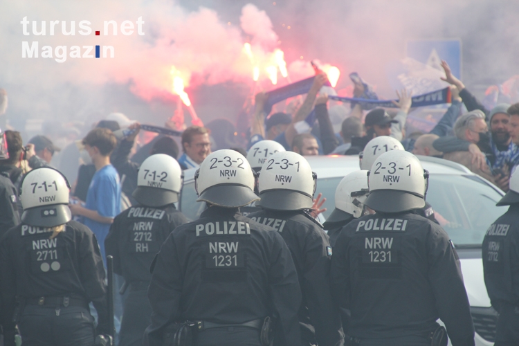 Polizeieinsatz VfL Bochum Fans Aufstiegsfeier 1. Bundesliga 23-05-2021