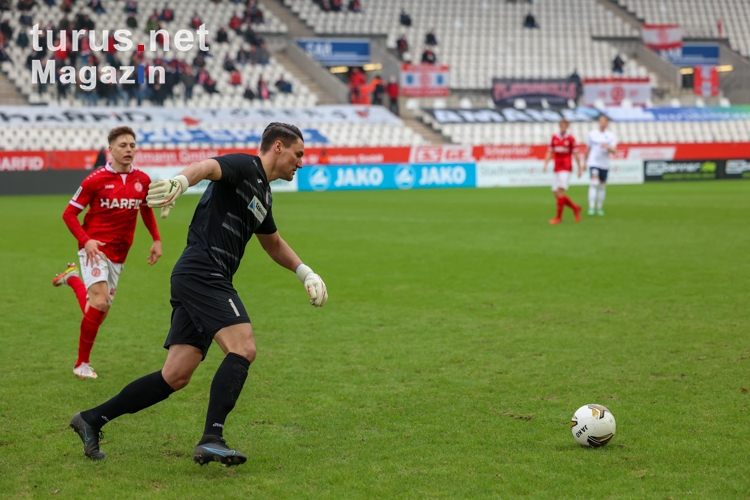 Sandro Plechaty, Sebastian Patzler Rot-Weiss Essen vs. Wuppertaler SV Spielfotos 23-01-2022