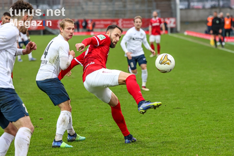 Zlatko Janjic Rot-Weiss Essen vs. Wuppertaler SV Spielfotos 23-01-2022