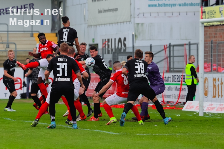 Oğuzhan Kefkir Tor gegen SV Rödinghausen mit Rot-Weiss Essen 07.05.2022