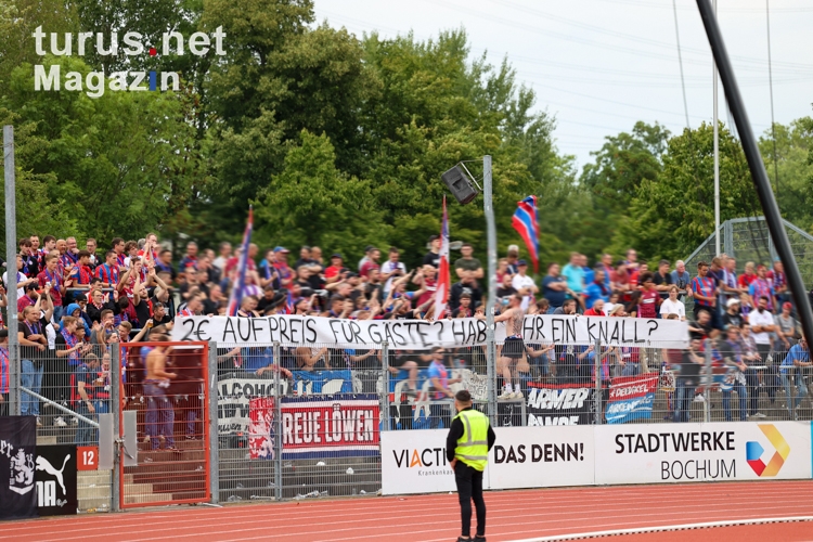 Wuppertaler SV Fans Spruchband gegen Gästeaufschlag