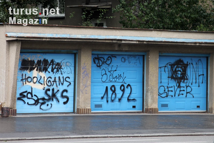 Graffiti im Stadtteil Praha 10