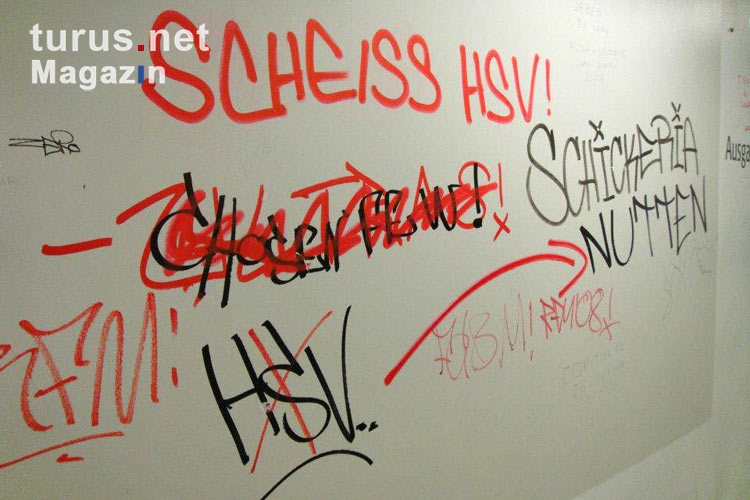 Graffiti in der Münchener Allianz Arena