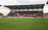 Pyro zum Gedenken an die Verstorbenen Rot-Weiss Essen vs. SC Wiedenbrück 16-10-2021
