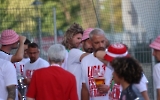 Rot-Weiss Essen Spieler feiern Aufstieg in die 3. Liga 14.05.2022