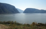 Donau an der serbisch-rumänischen Grenze