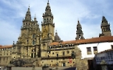 die weltberühmte Kathedrale in Santiago de Compostela