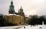 Die Altstadt von Krakau / Krakow im Winter 2000