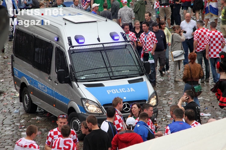 polnische Polizei hat in Poznan die Lage unter Kontrolle