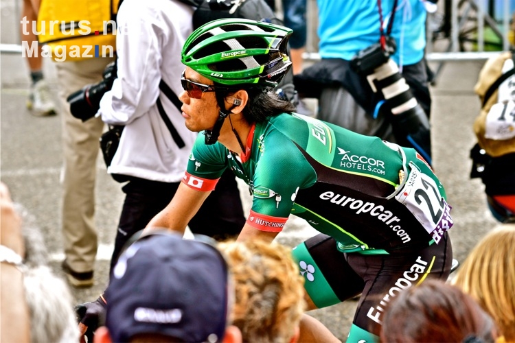 Yukiya Arashiro bei der Teampräsentation in Belfort, Le Tour 2012