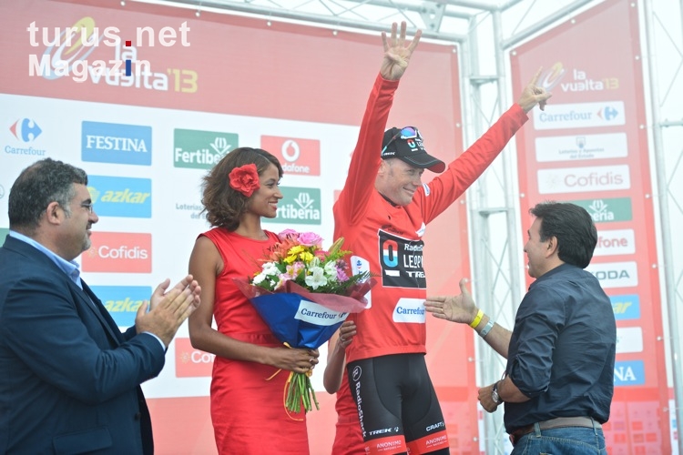 Christopher Horner im Roten Trikot der Vuelta 2013