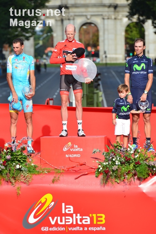 abschließende Siegerehrung in Madrid, La Vuelta 2013