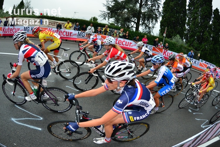 Straßenrennen Juniorinnen UCI WM 2013 in Florenz