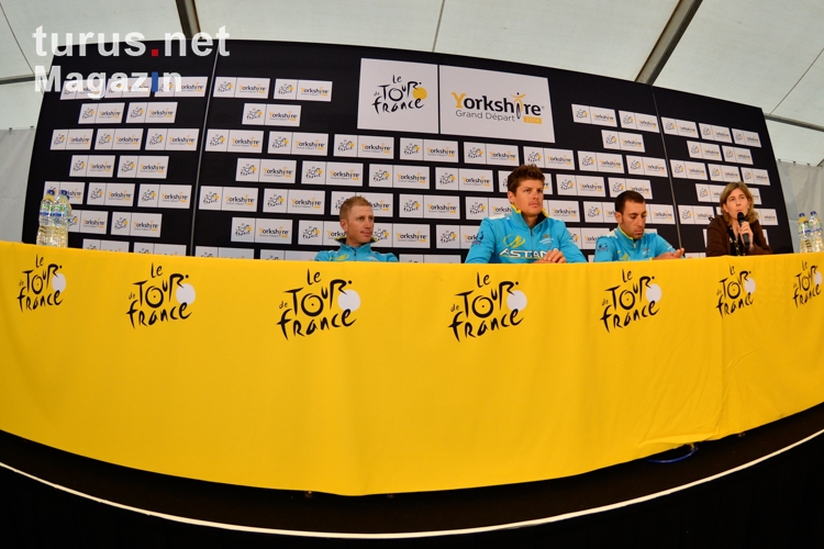 Astana Pro Team, Pressekonferenz bei der Tour 2014