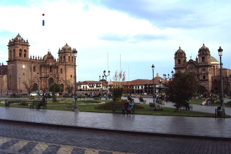 La Compañía an der Plaza de Armas in Cusco, Peru