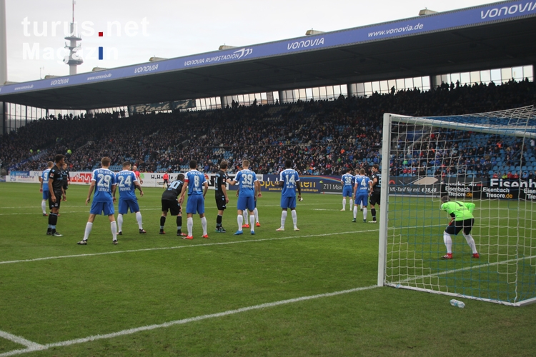 Spielszenen Bochum gegen 1860 München Dezember 2016