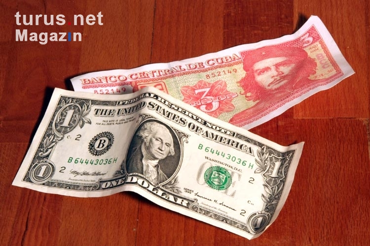 US-Dollar und kubanischer Peso