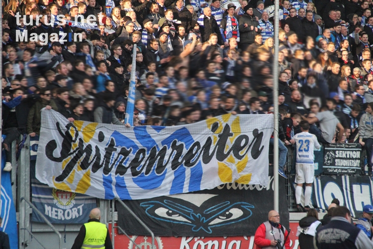 MSV Fans, Spieler feiern Sieg über Münster