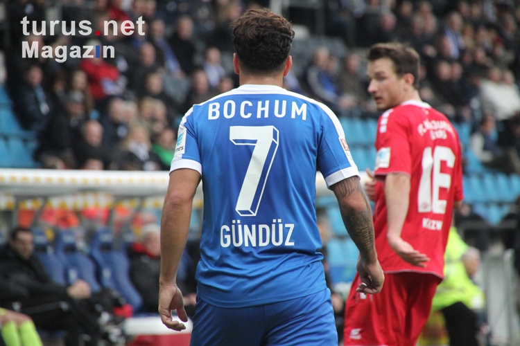 Spielszenen Bochum gegen Würzburg Februar 2017