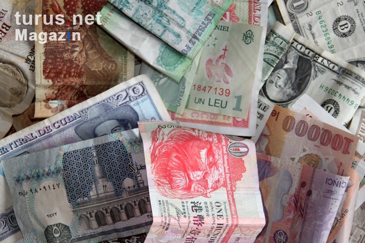Geldscheine / Banknoten aus aller Welt