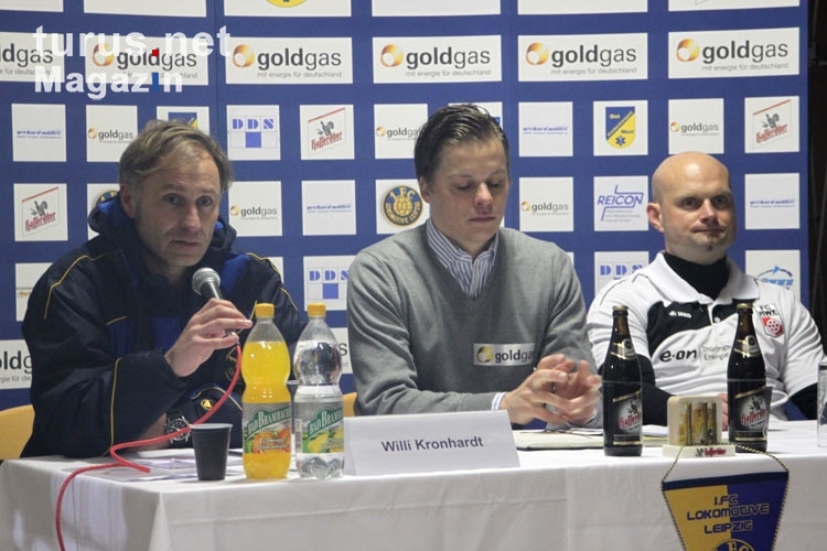 Willi Kronhardt und Piet Schönberg auf der Pressekonferenz