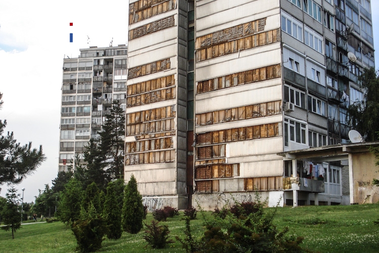 Wohnblocks in Pristina