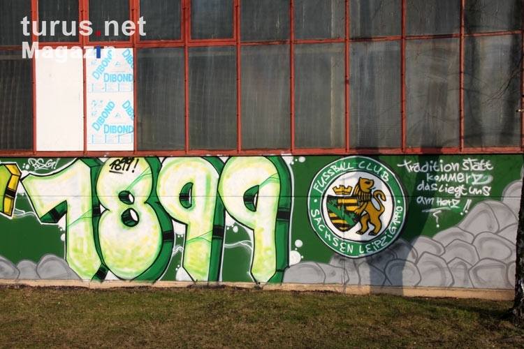 Tradition seit 1899, Graffiti am Alfred-Kunze-Sportpark
