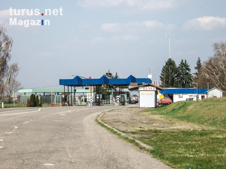 Grenzübergang Serbien / Ungarn bei Backi Breg