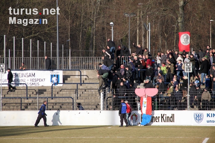 Dicke Luft am Pufferblock des Karli beim Heimspiel gegen den Chemnitzer FC