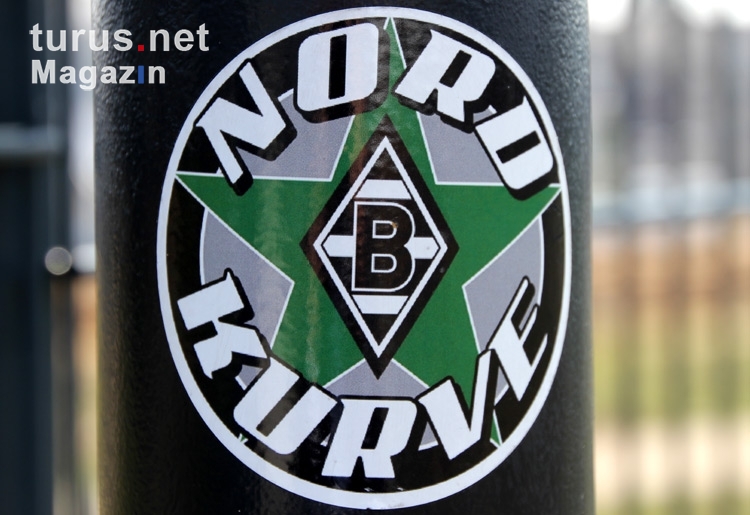 Aufkleber: Nordkurve Borussia Mönchengladbach am Bökelberg