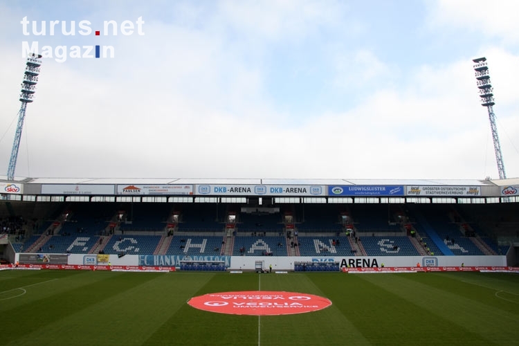 Osttribüne der DKB-Arena des F.C. Hansa Rostock