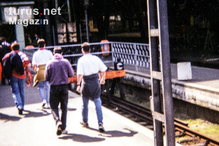 Ankunft am Leipziger Hauptbahnhof, 1994