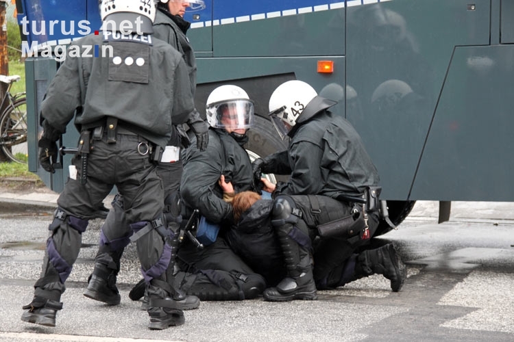 Festnahme der Hamburger Polizei