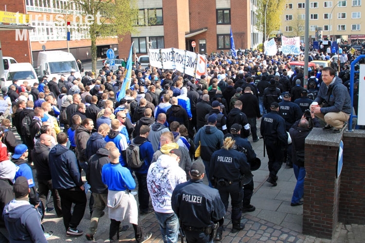 Für die Fanrechte! Demo der Ultras & Fans des FC Hansa Rostock in Hamburg